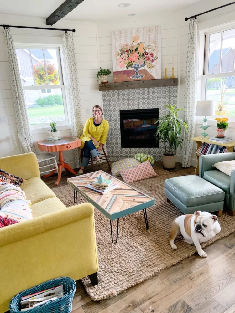 A Tour of Our Living Room! Hello, Colorful Farmhouse!