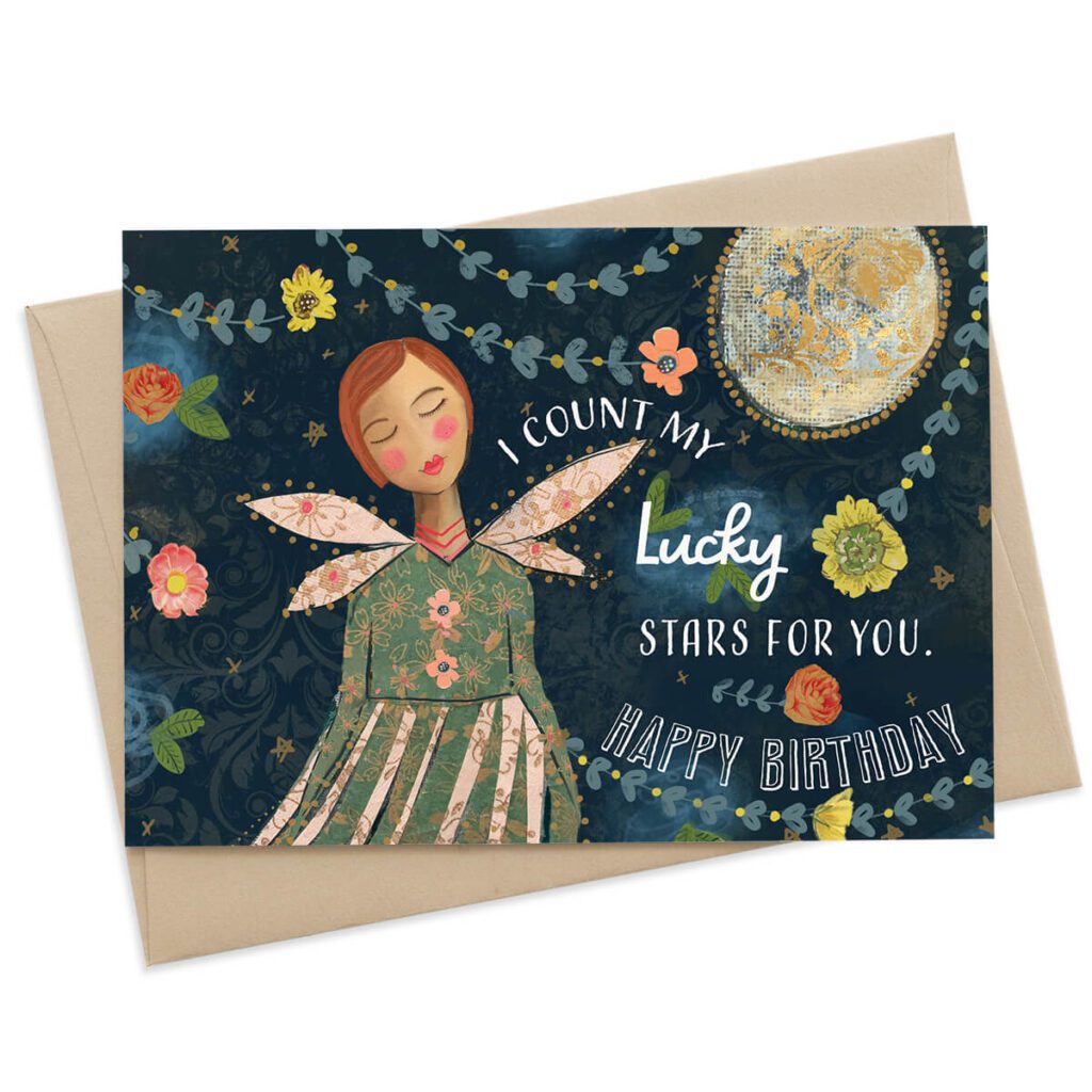 Kelly Rae Roberts Lucky Stars greeting card